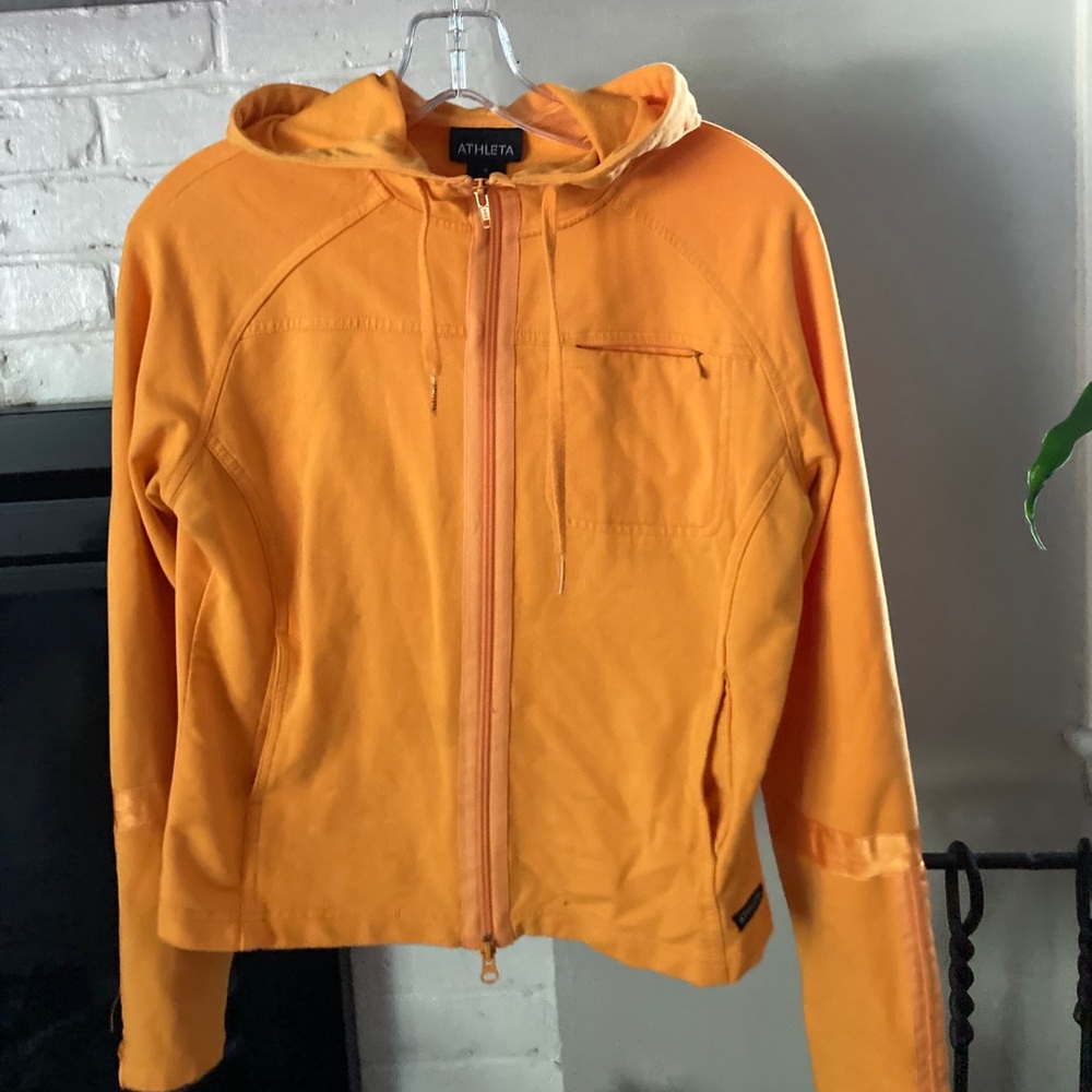 Athleta Full Zipper Golden Yellow Hoodie